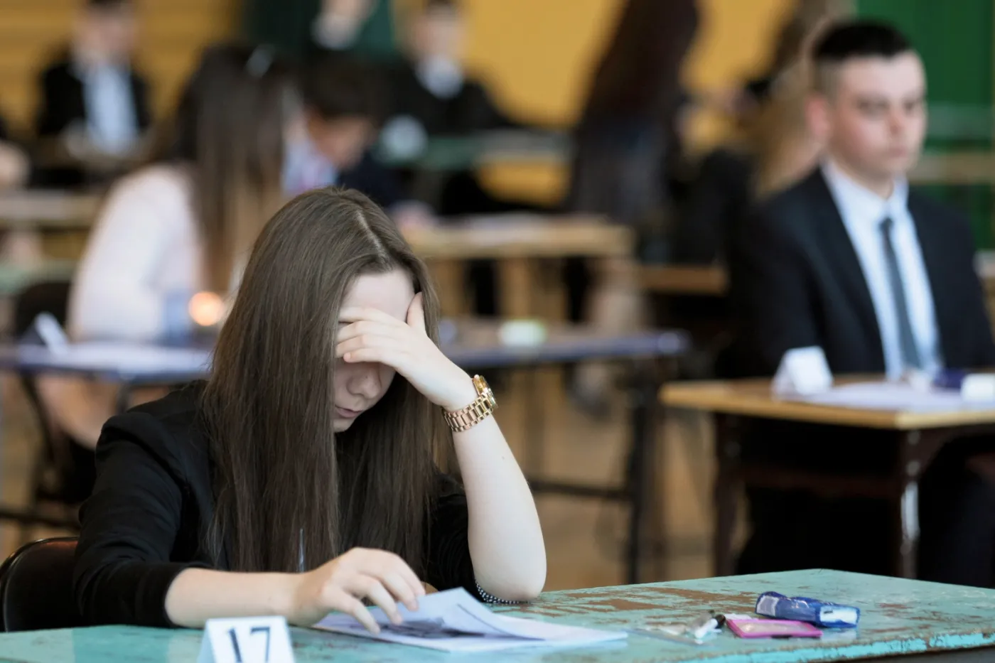 Uczniowie gimnazjum nr 21 w Gorzowie Wielkopolskim