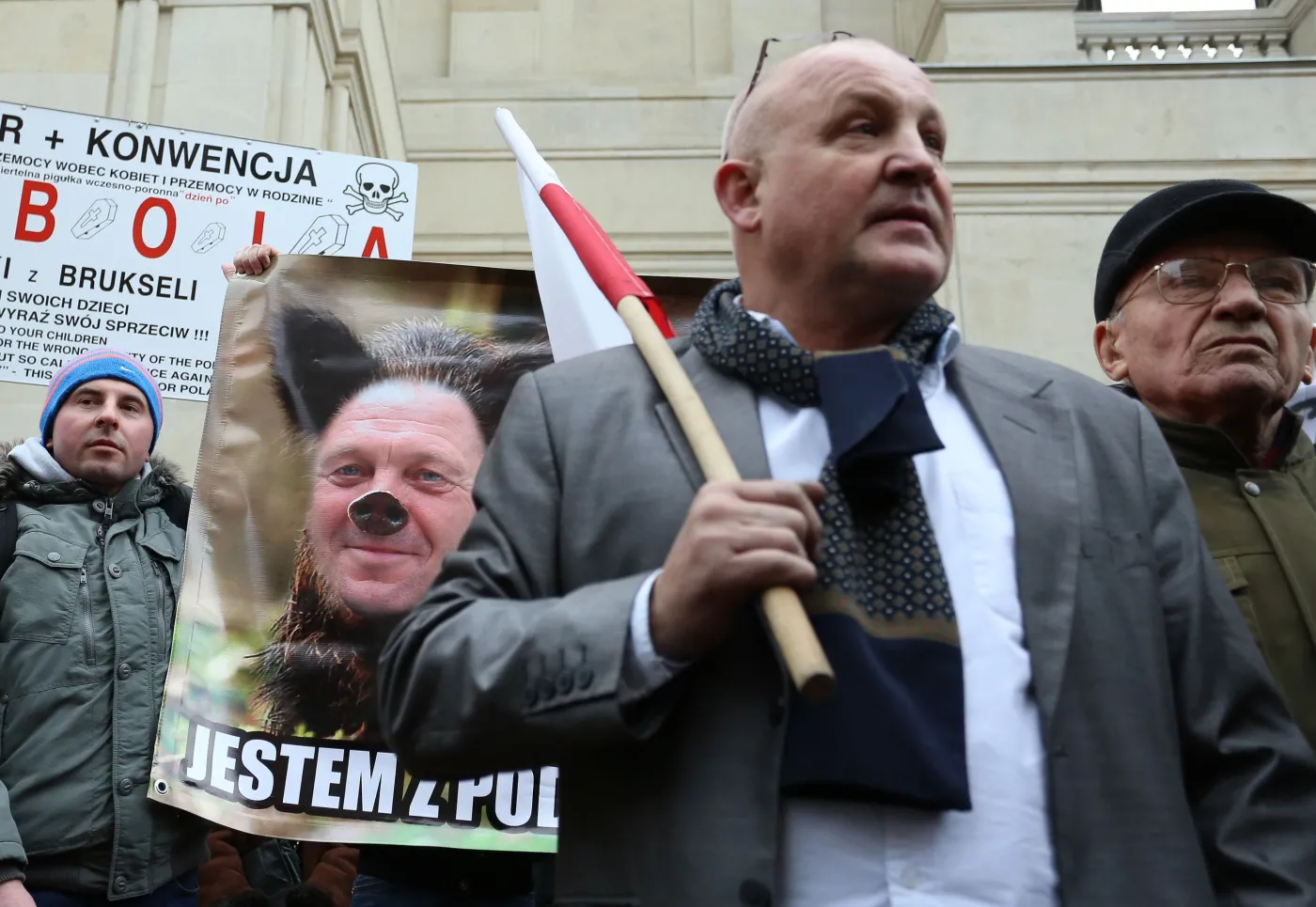 Protest rolników przed ministerstwem rolnictwa