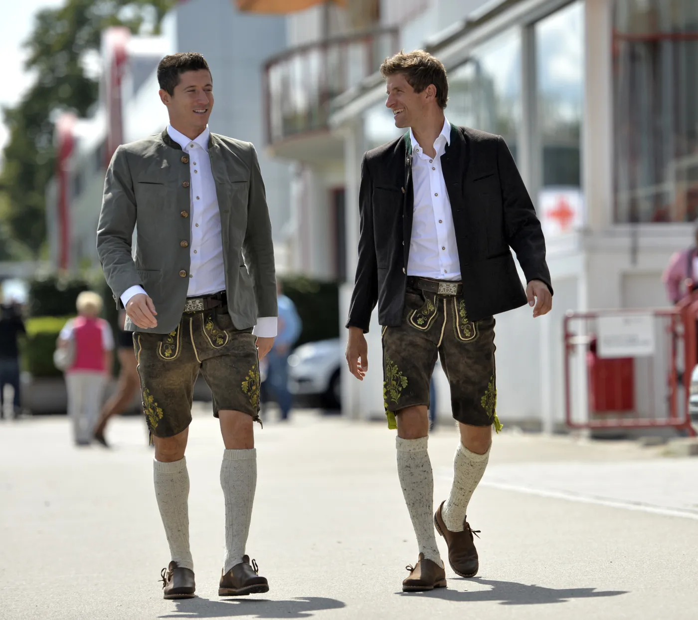 Robert Lewandowski poszedł z kolegami z Bayernu na piwo