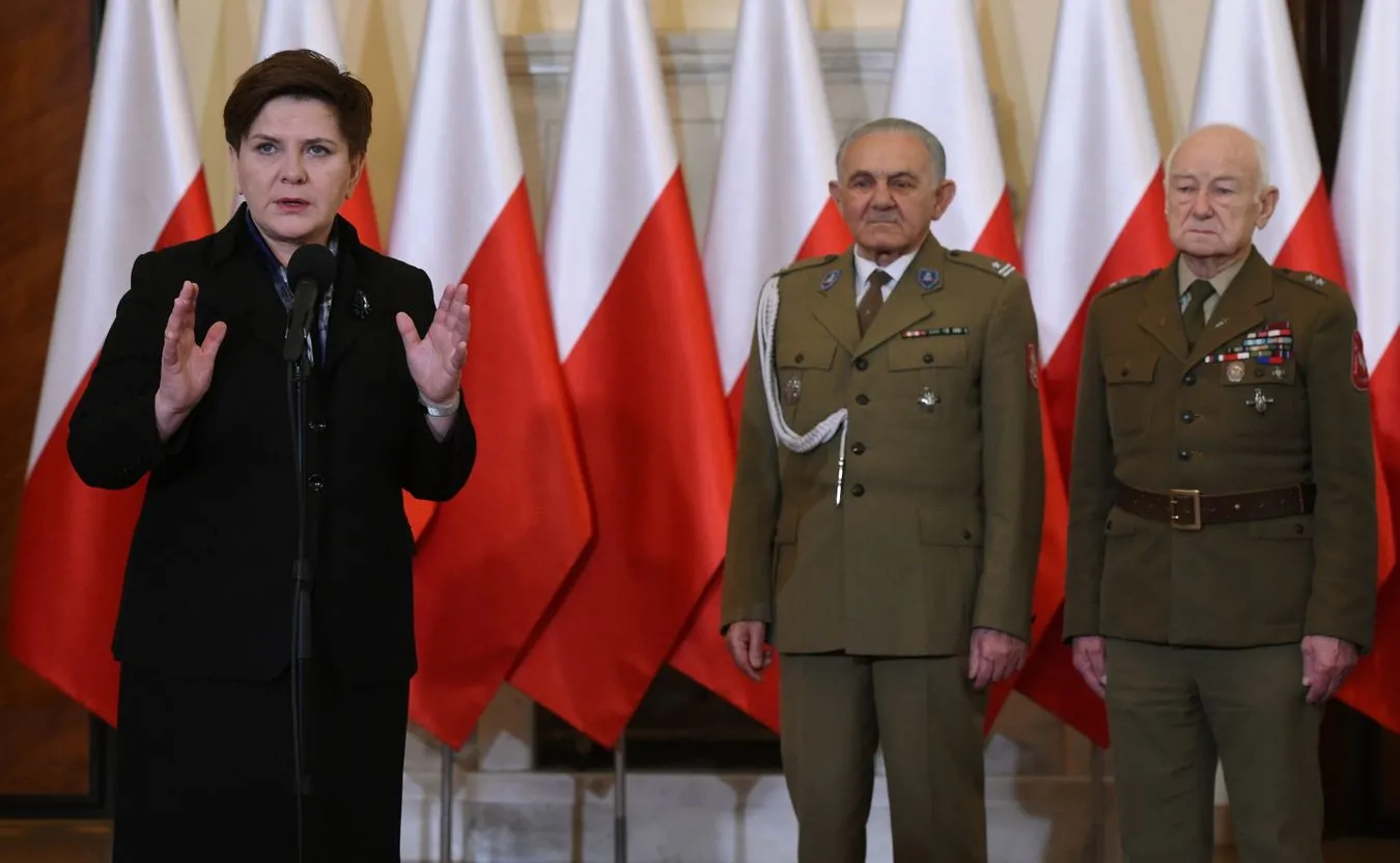 Premier Beata Szydło podczas spotkania z Żołnierzami Wyklętymi