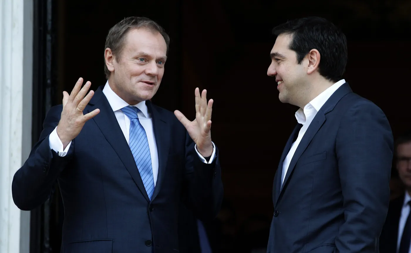 Donald Tusk i Aleksis Tsipras spotkali się w Atenach