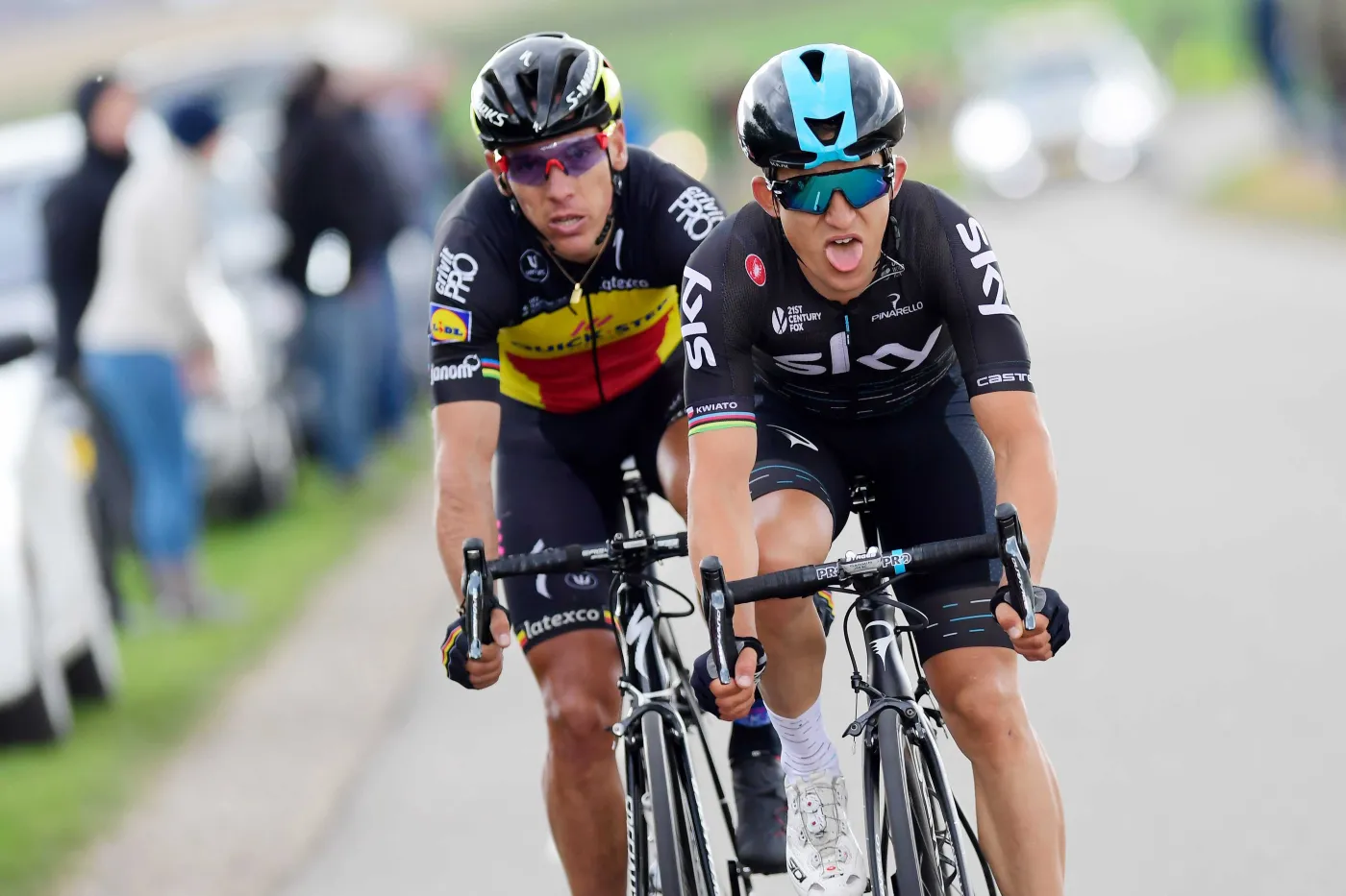 Philippe Gilbert i Michał Kwiatkowski 