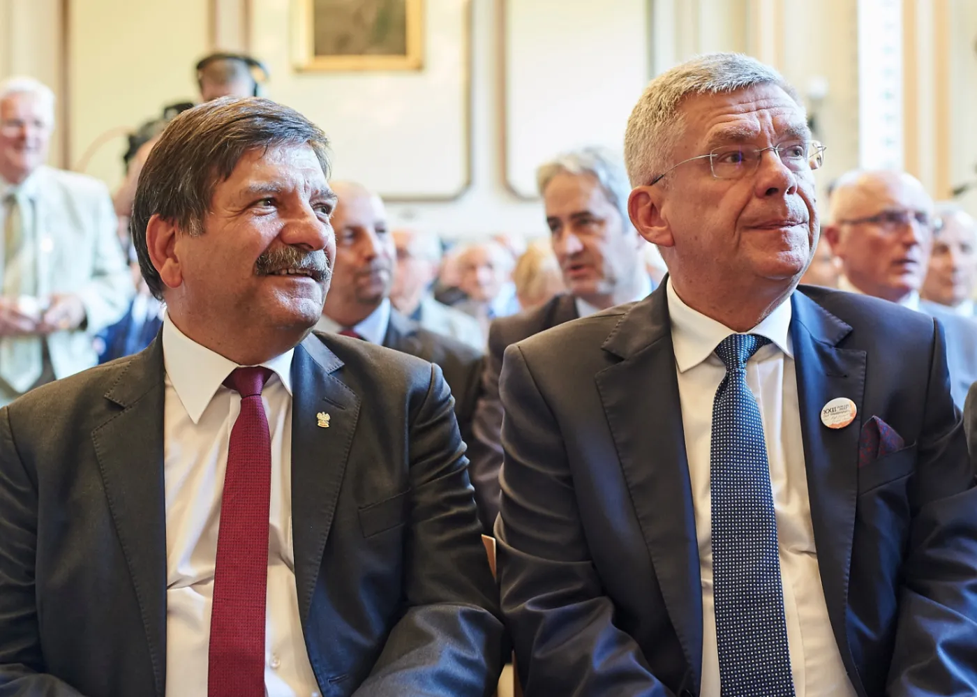 Były przewodniczący NSZZ Solidarność, poseł PiS Janusz Śniadek oraz marszałek Senatu Stanisław Karczewski