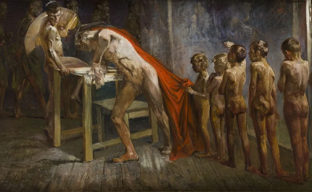 Jacek Malczewski "Geniusz w pracowni malarskiej", po 1914 r.