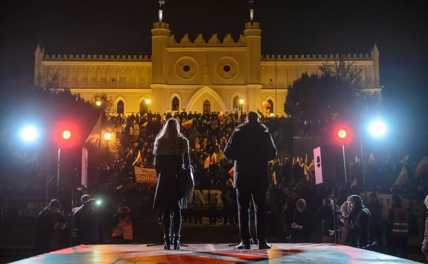 Wojewoda lubelski na Marszu Pamięci Żołnierzy Wyklętych 