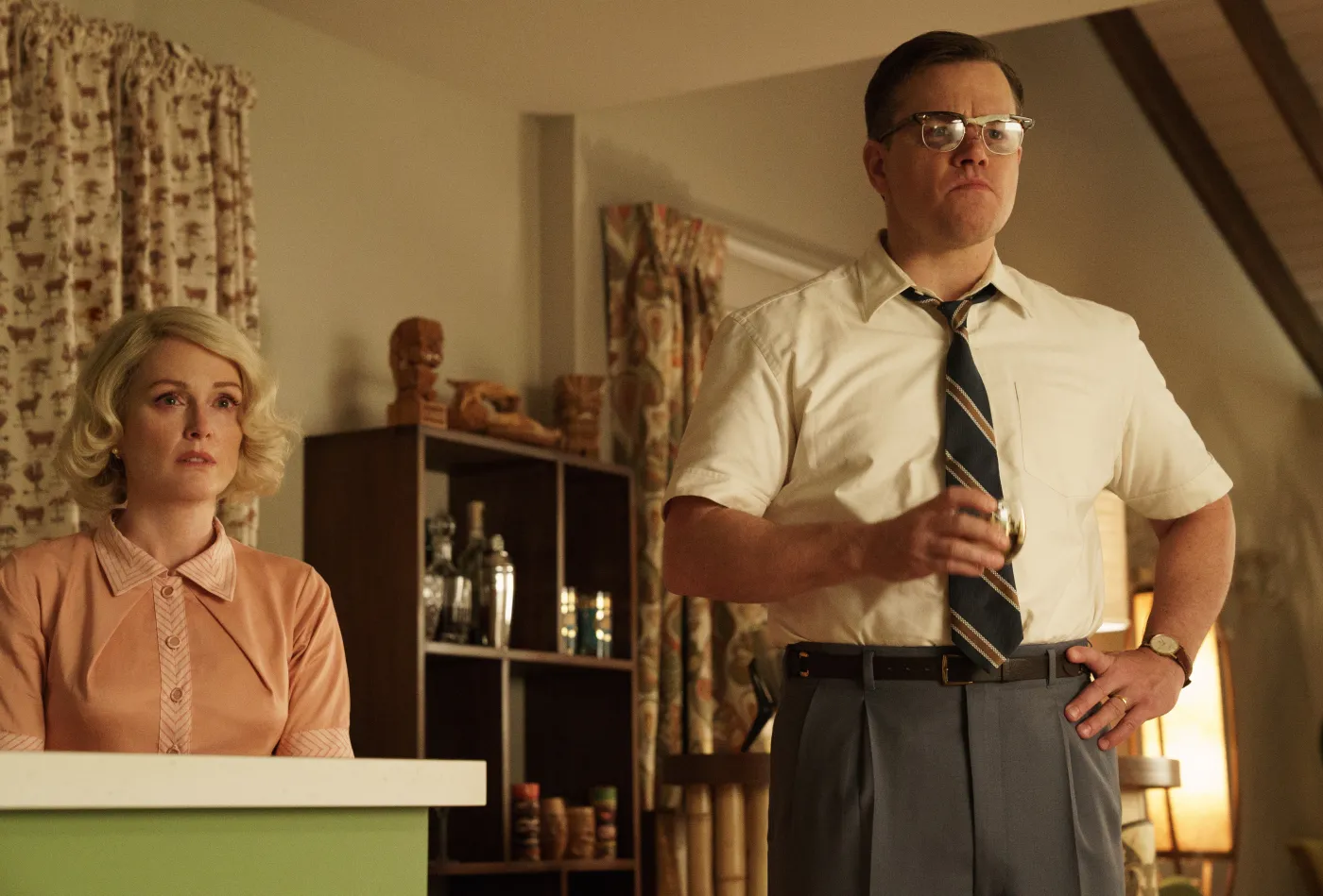 Julianne Moore i Matt Damon w filmie "Suburbicon"