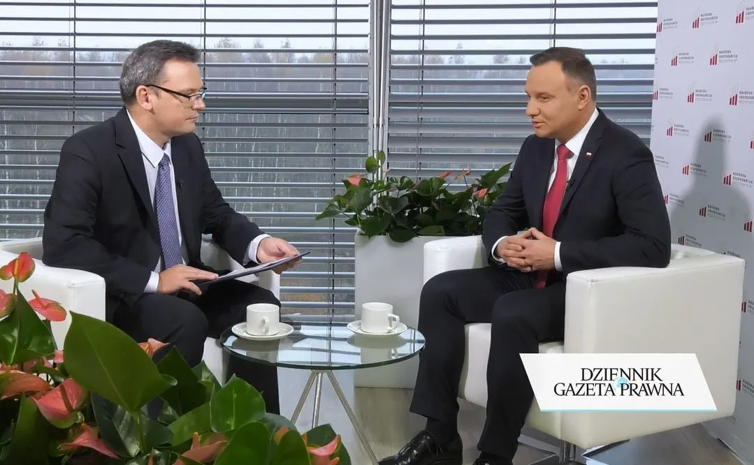 Krzysztof Jedlak i prezydent Andrzej Duda