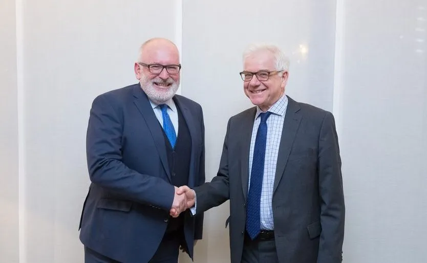 Frans Timmermans i Jacek Czaputowicz / Tymon Markowski