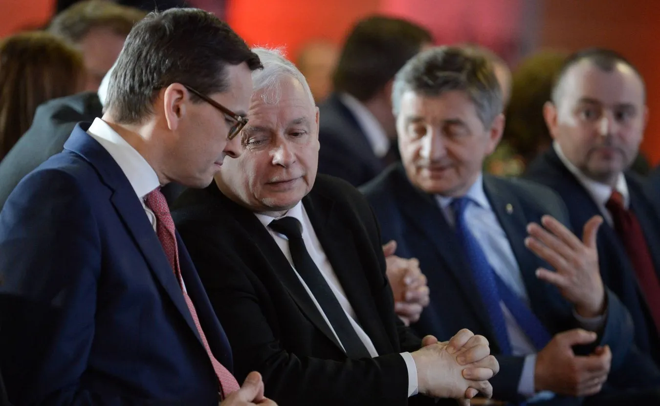 Premier Mateusz Morawiecki i prezes PiS Jarosław Kaczyński