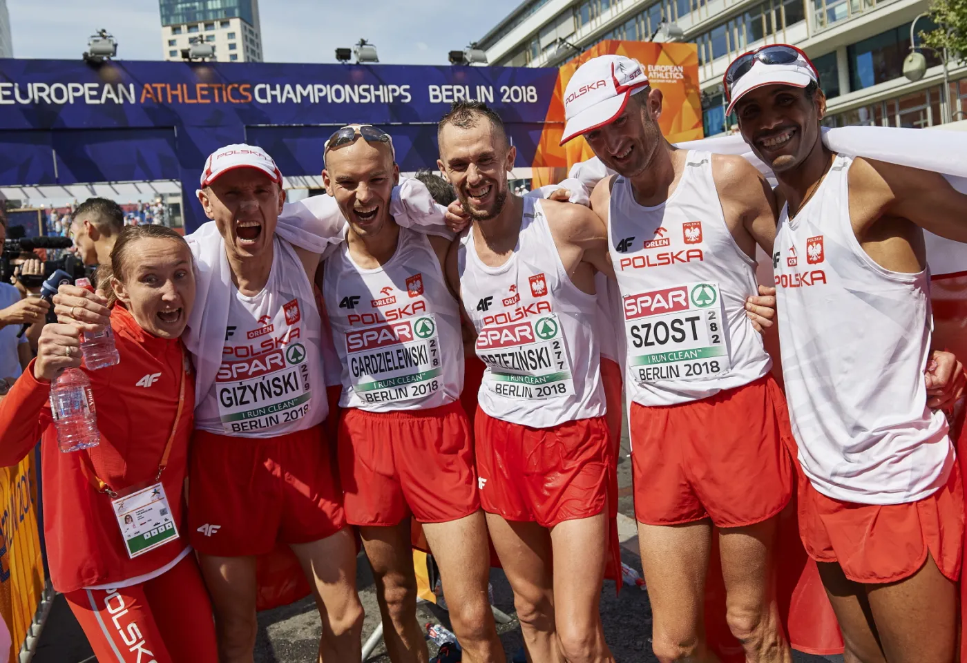 Izabela Trzaskalska, Mariusz Giżyński, Arkadiusz Gardzielewski, Błażej Brzeziński, Henryk Szost i Yared Shegumo