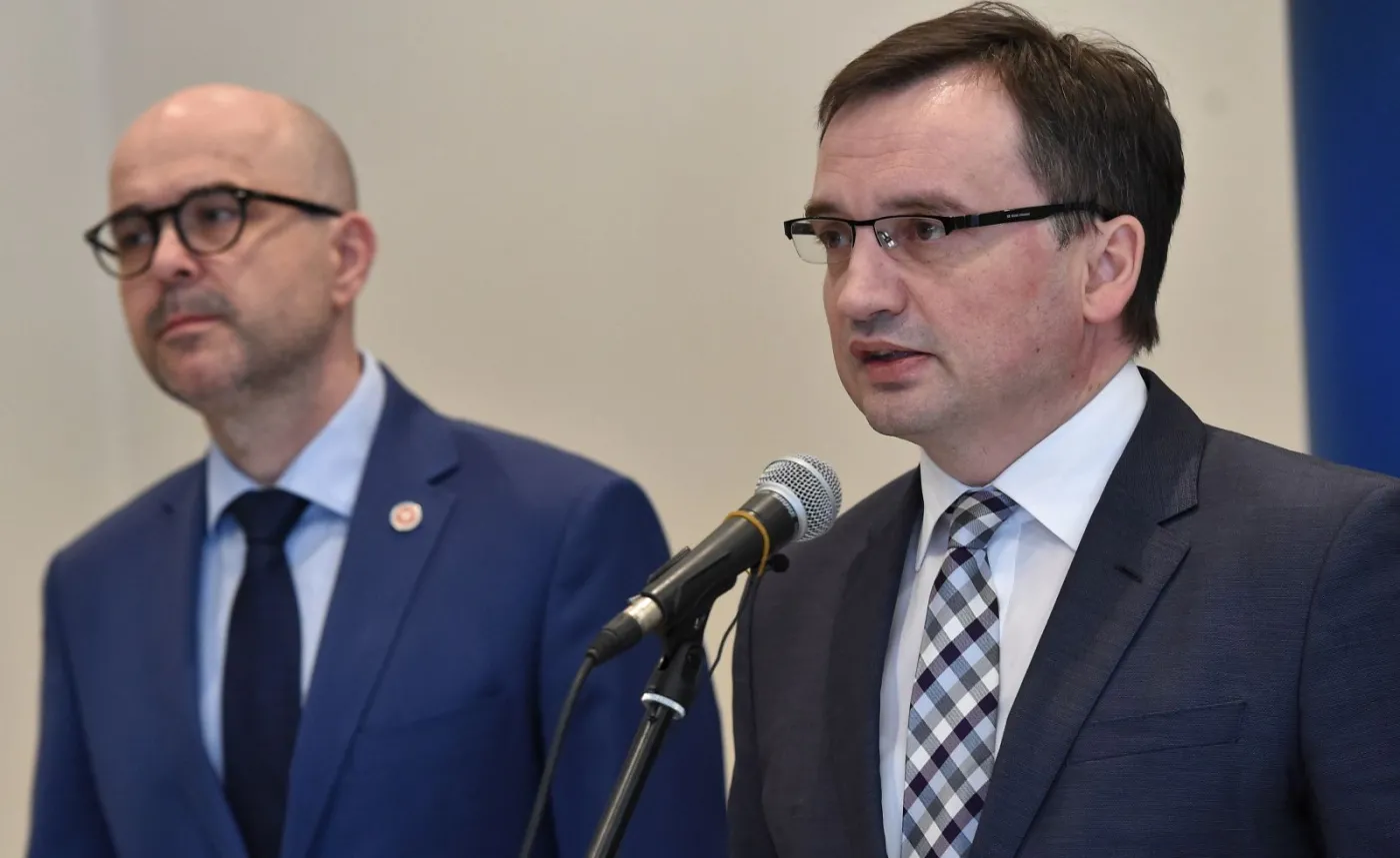 Minister sprawiedliwości, prokurator generalny Zbigniew Ziobro i Prokurator Okręgowy w Krakowie Rafał Babiński