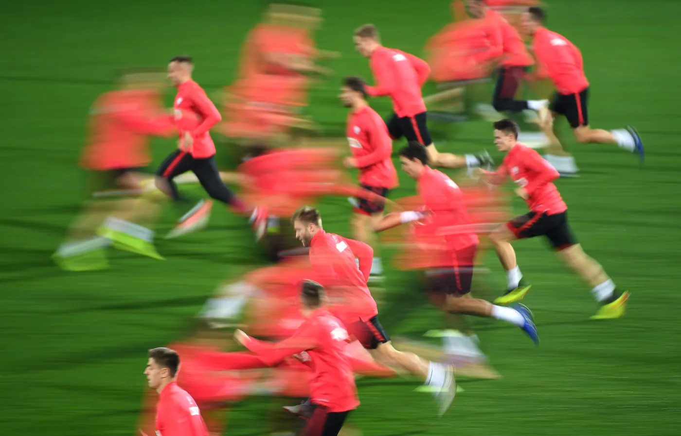 Zawodnicy piłkarskiej reprezentacji Polski