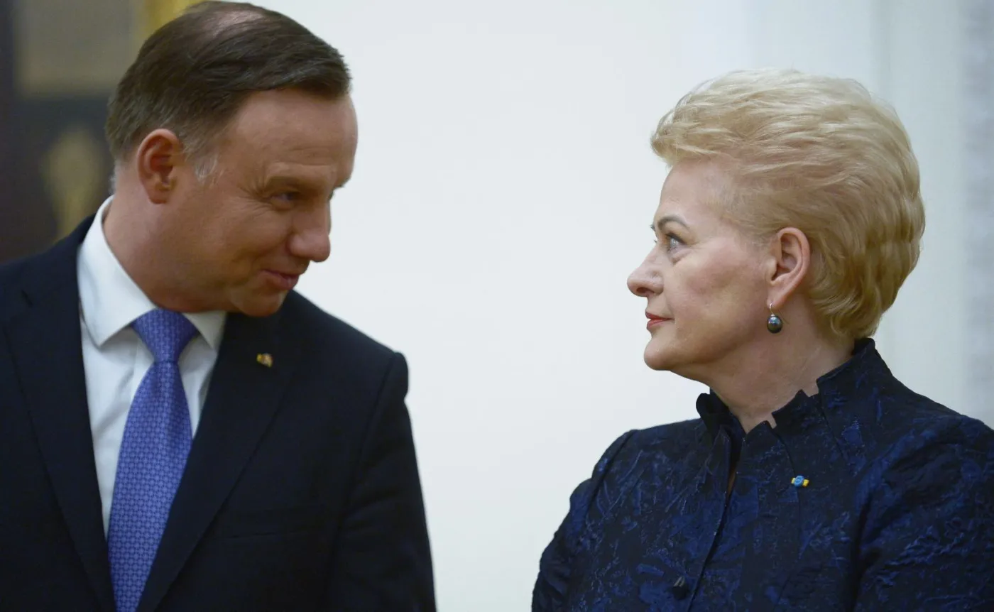 Prezydent RP Andrzej Duda i prezydent Litwy Dalia Grybauskaite