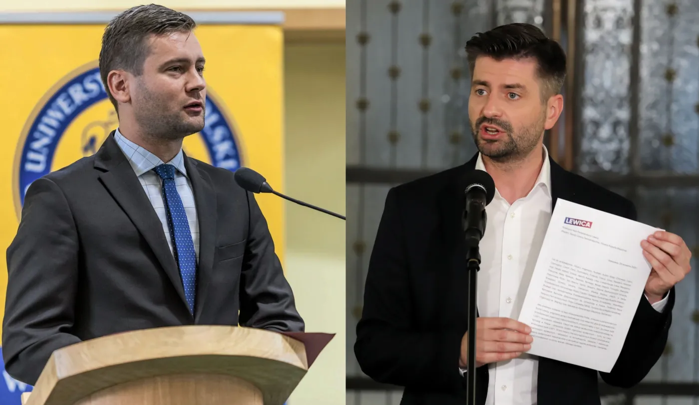 "Nasza prawica ciągle tkwi w jaskiniach". Starcie Śmiszka z Bortniczukiem w "Kropce nad i"