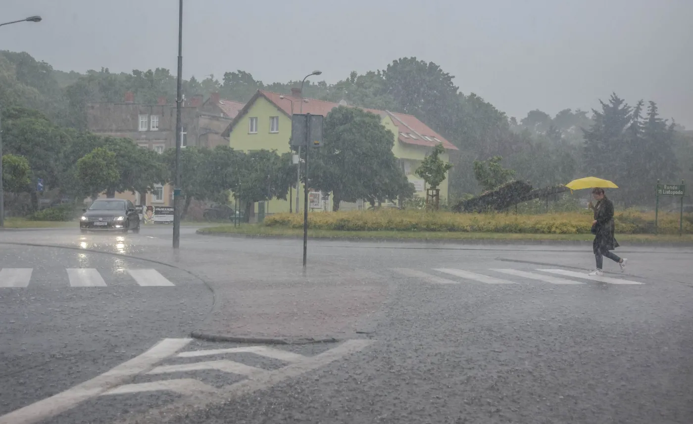 Ulewa w Zielonej Górze