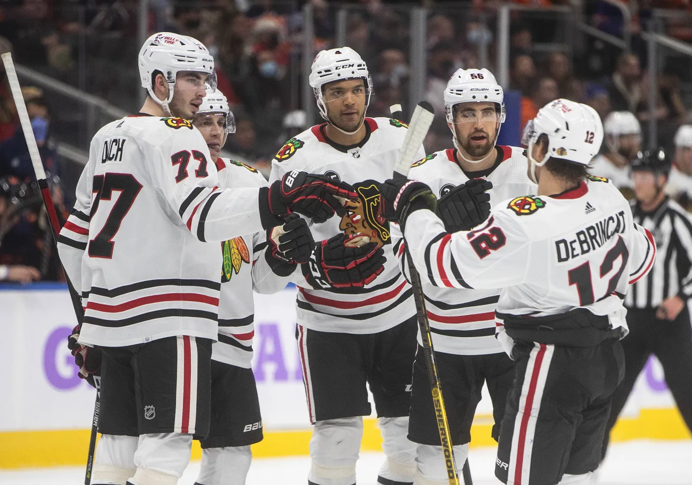 Radość hokeistów Chicago Blackhawks