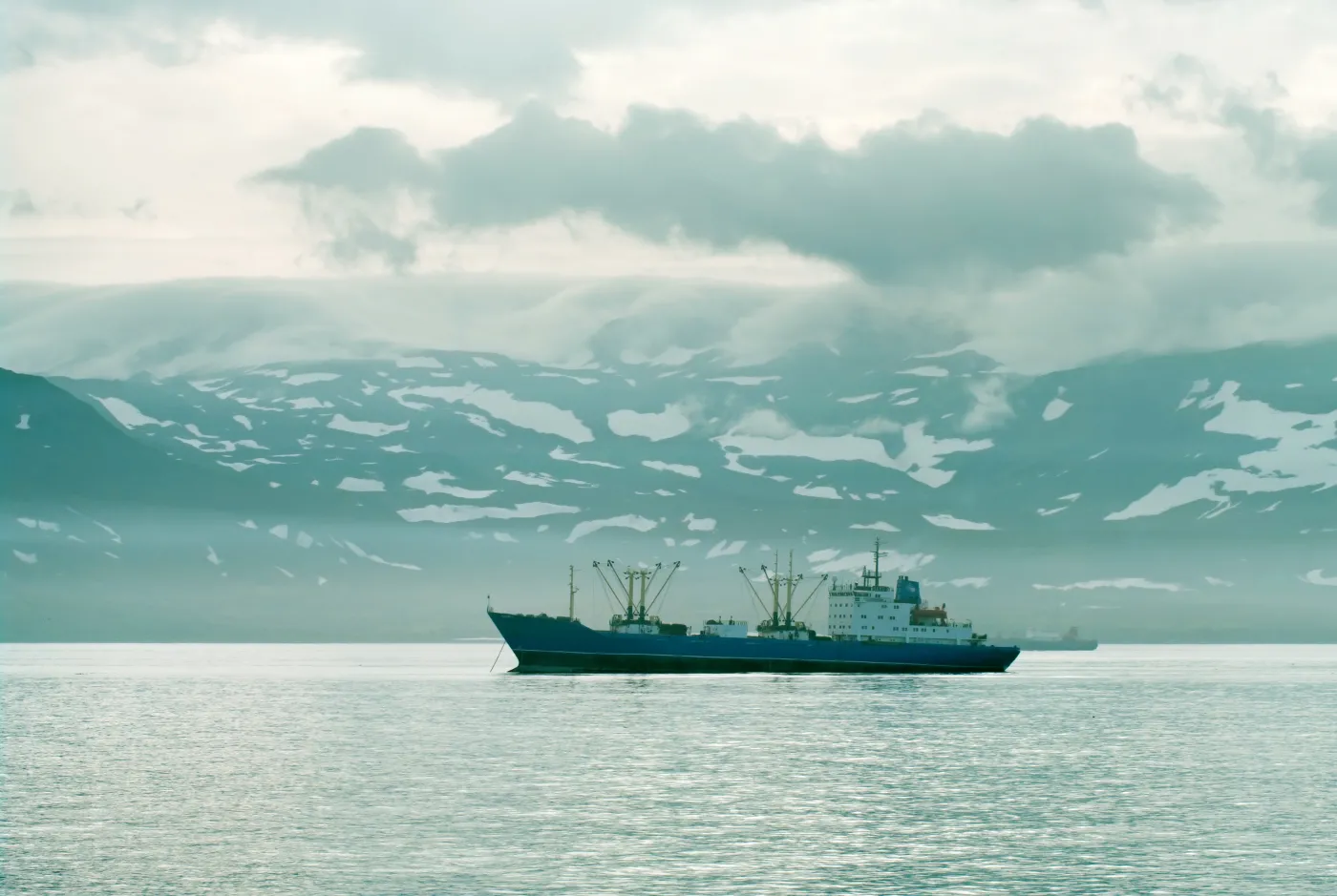 Połów ryb w pobliżu Wysp Kurylskich
