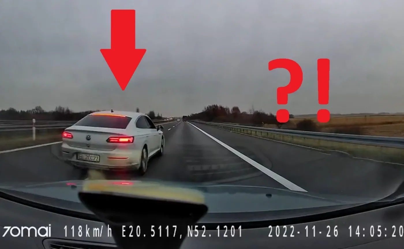 Bandyta Arteonem siał grozę na A2. "Nie odpuszczę, jechałem z rodziną" [WIDEO]