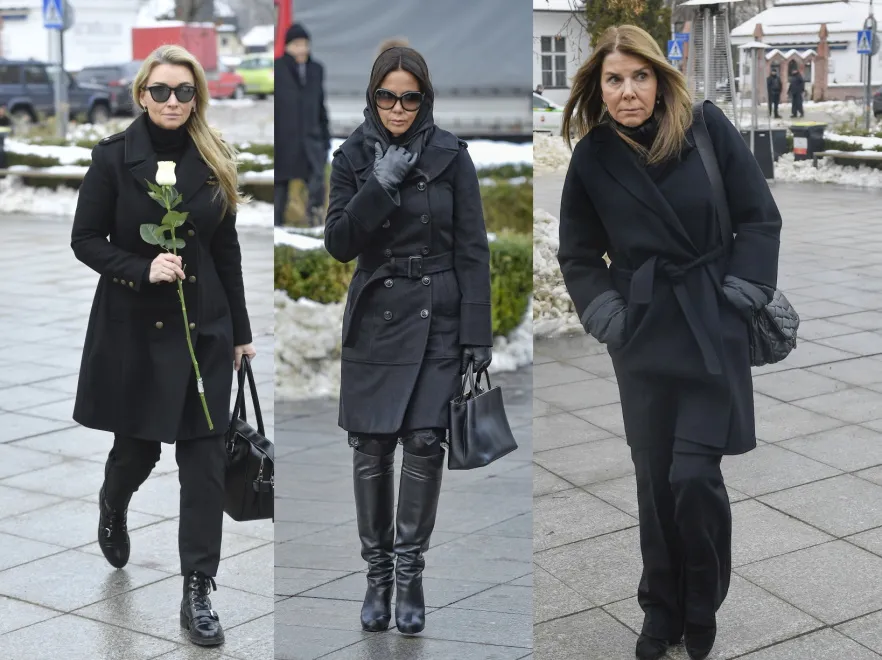 Gwiazdy na pogrzebie Mariusza Waltera. Rusin i Pieńkowska specjalnie przyleciały do Polski [FOTO]