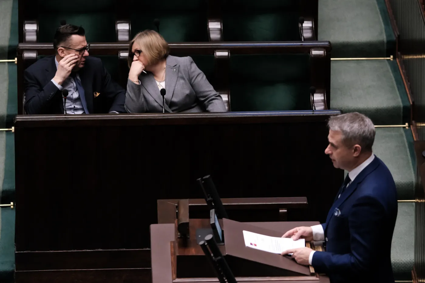 Krzysztof Gawkowski na mównicy Sejmu