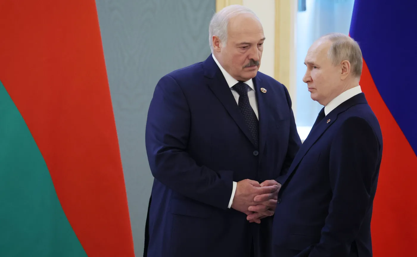 Alaksandr Łukaszenka i Władimir Putin