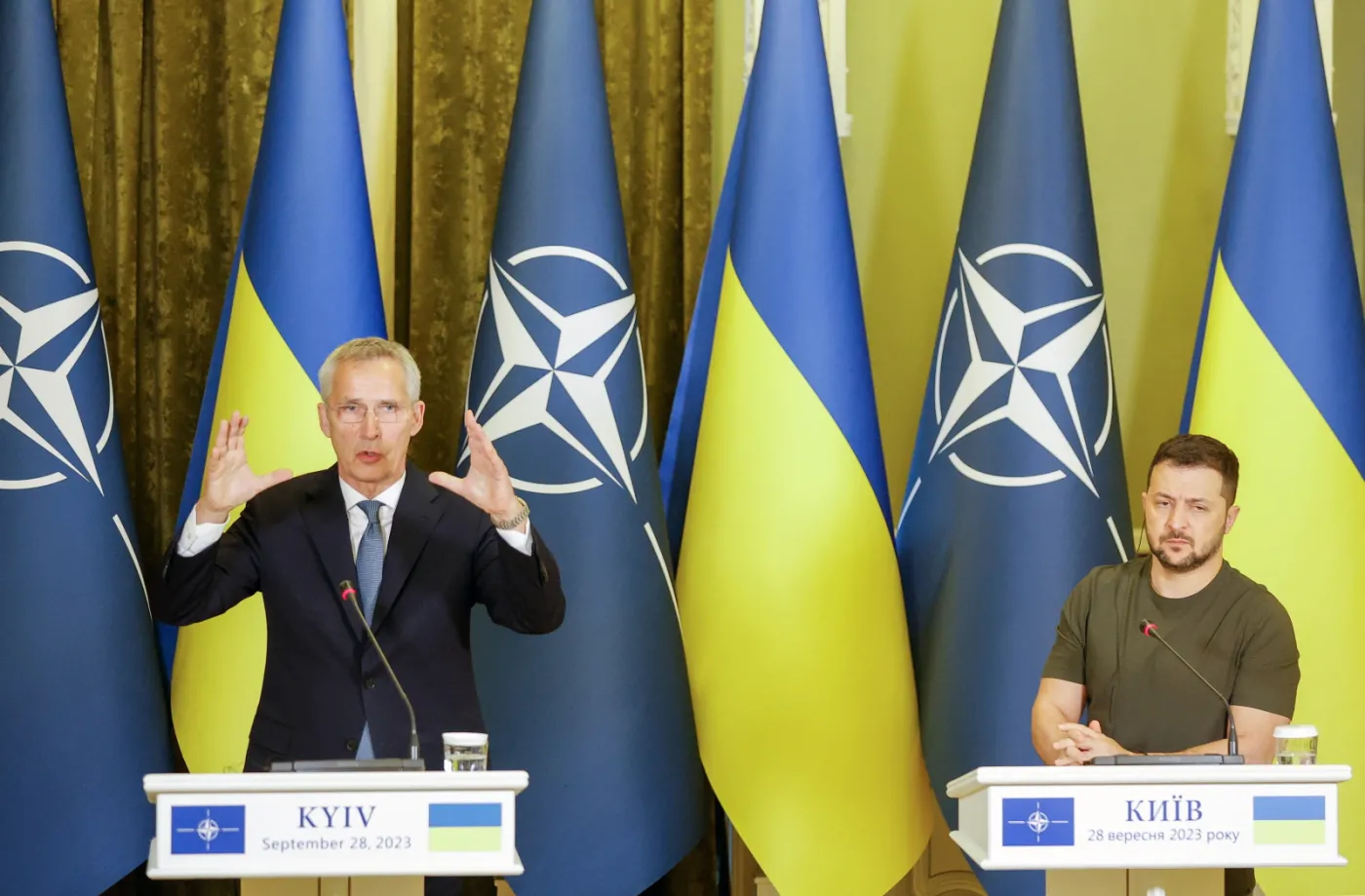 "Rosja walczy o imperialne złudzenia". Gorzkie słowa szefa NATO w Kijowie