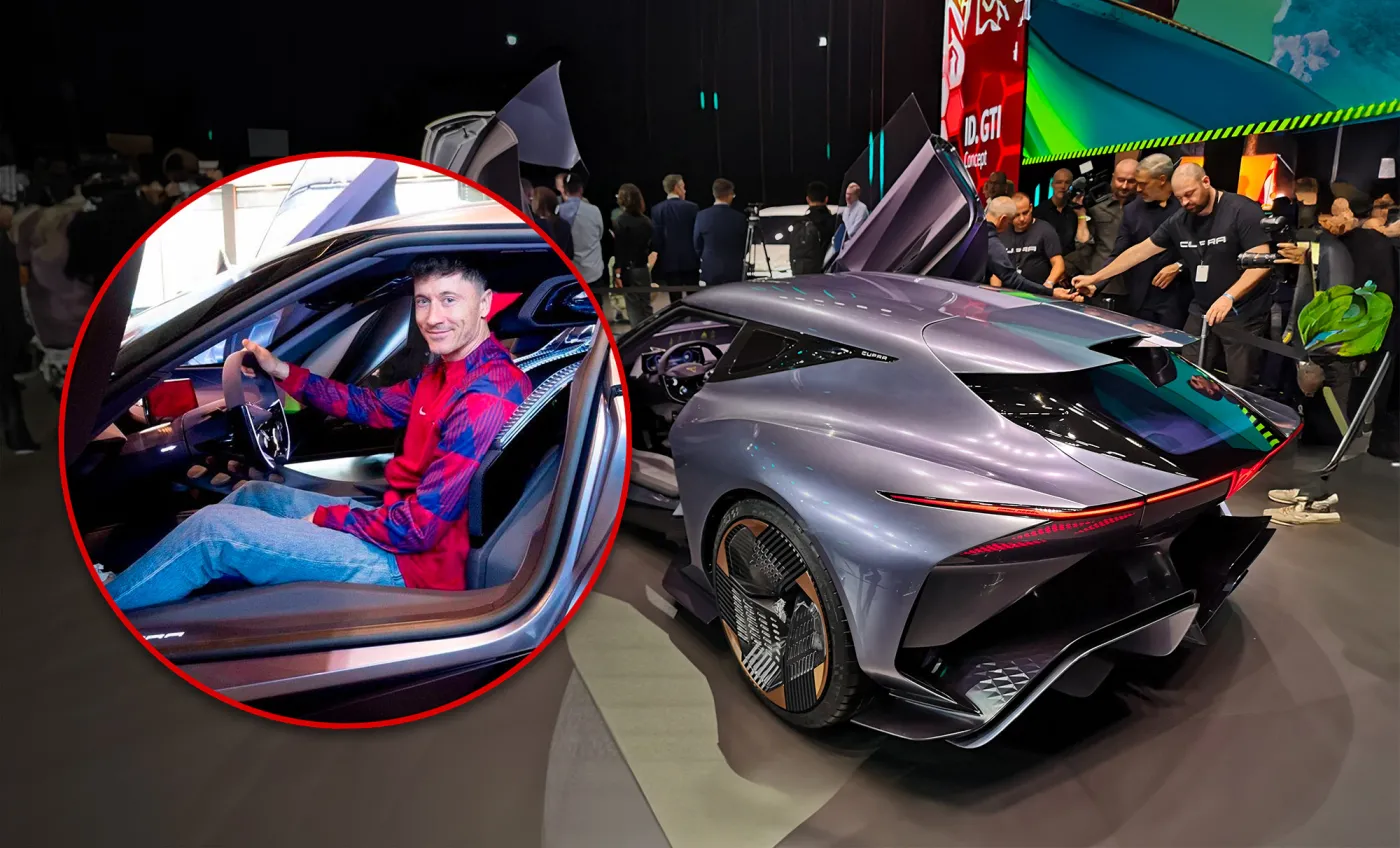 Nowa CUPRA DarkRebel sensacją. Robert Lewandowski za kierownicą