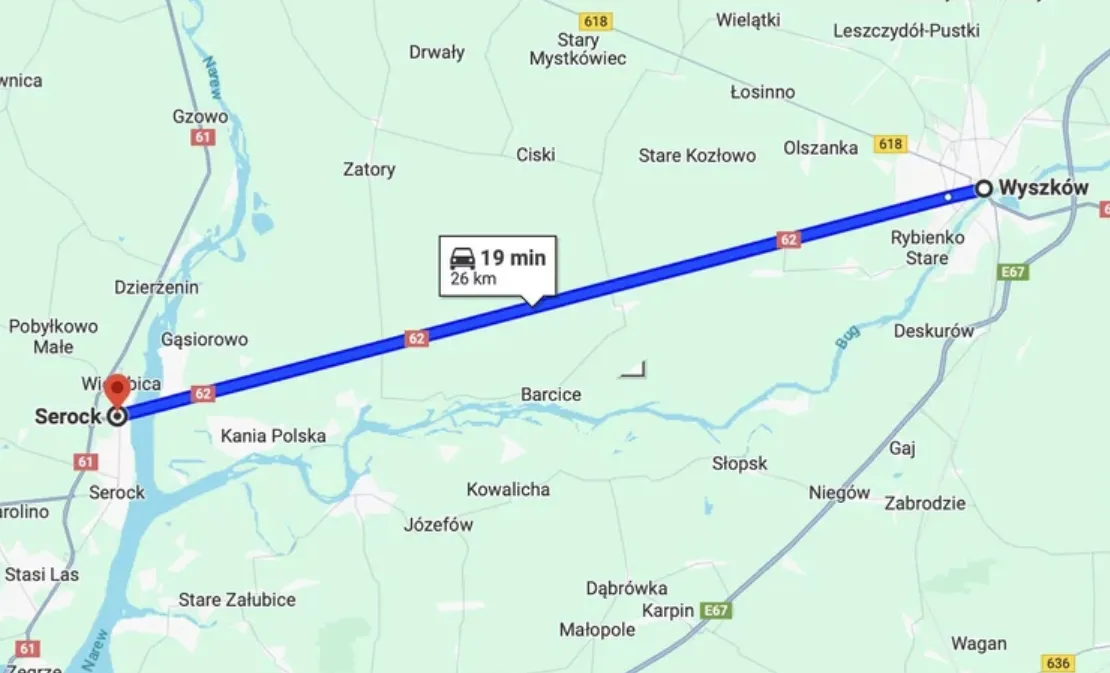 26 kilometrów bez żadnego skrętu kierownicą. Oto najdłuższa polska droga