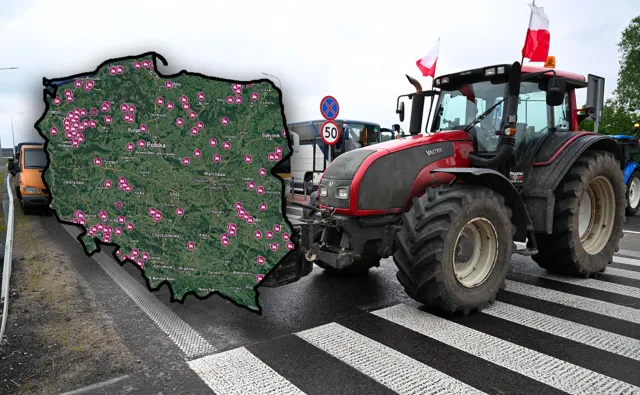 Dziś wielki paraliż dróg w całej Polsce. Rusza protest rolników, oto MAPA