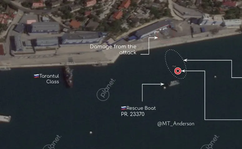 Akcja rosyjskich okrętów w miejscu prawdopodobnego zatonięcia korwety "Cyklon"