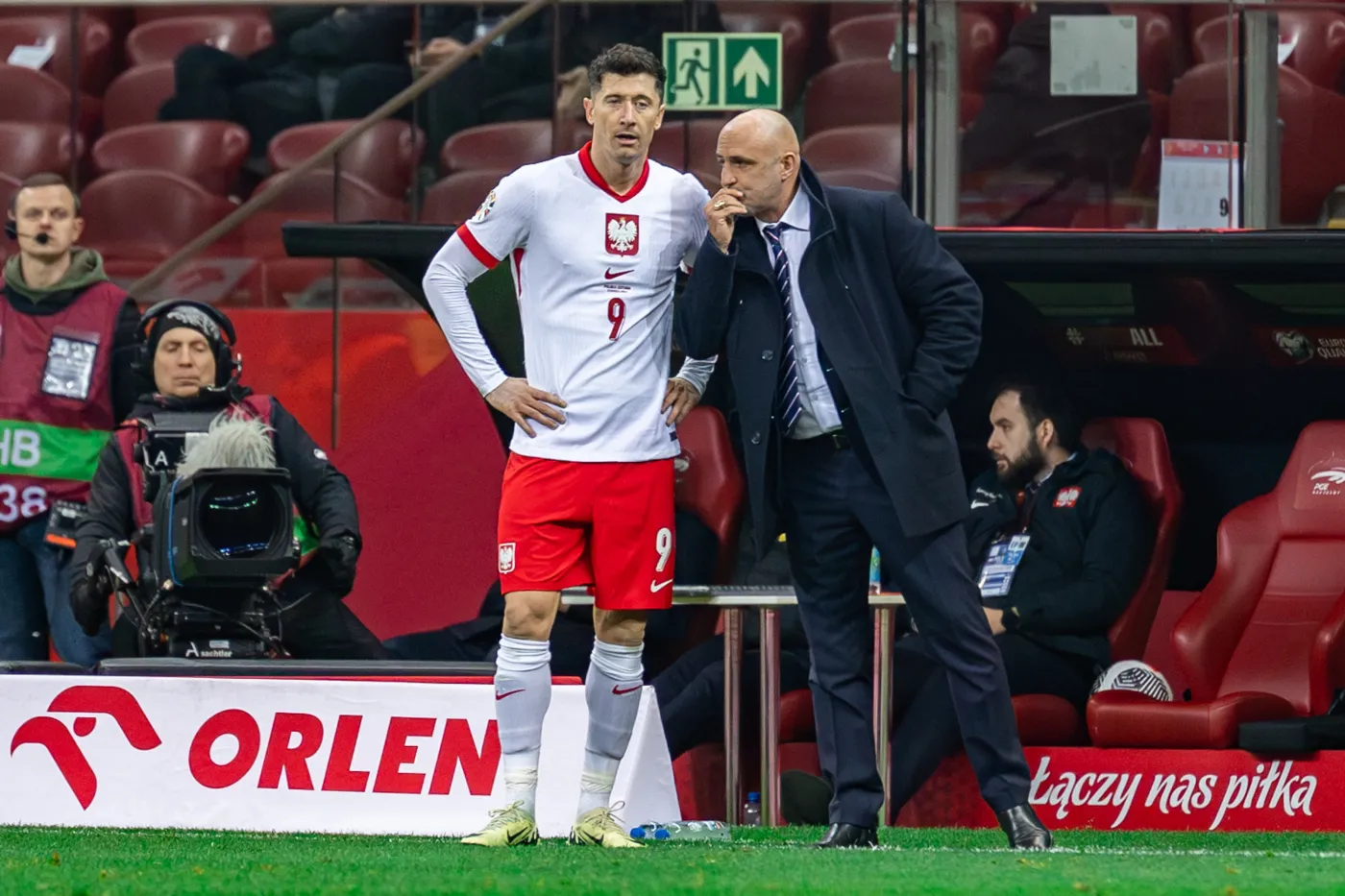 Robert Lewandowski i Michał Probierz