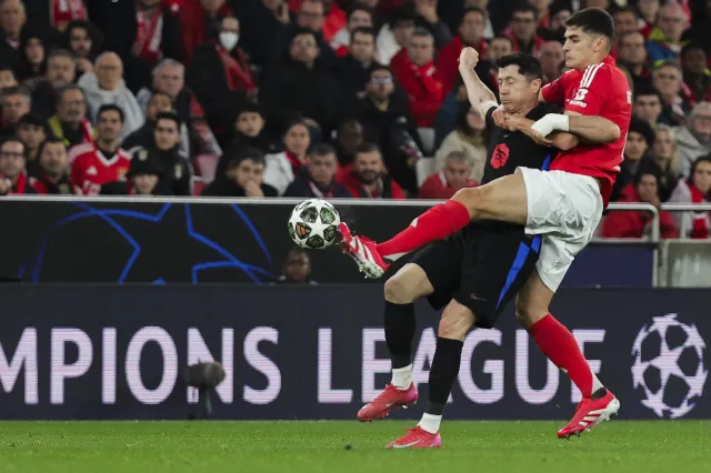 Barcelona wygrała w "10". Lewandowski i Szczęsny bliżej awansu w Lidze Mistrzów