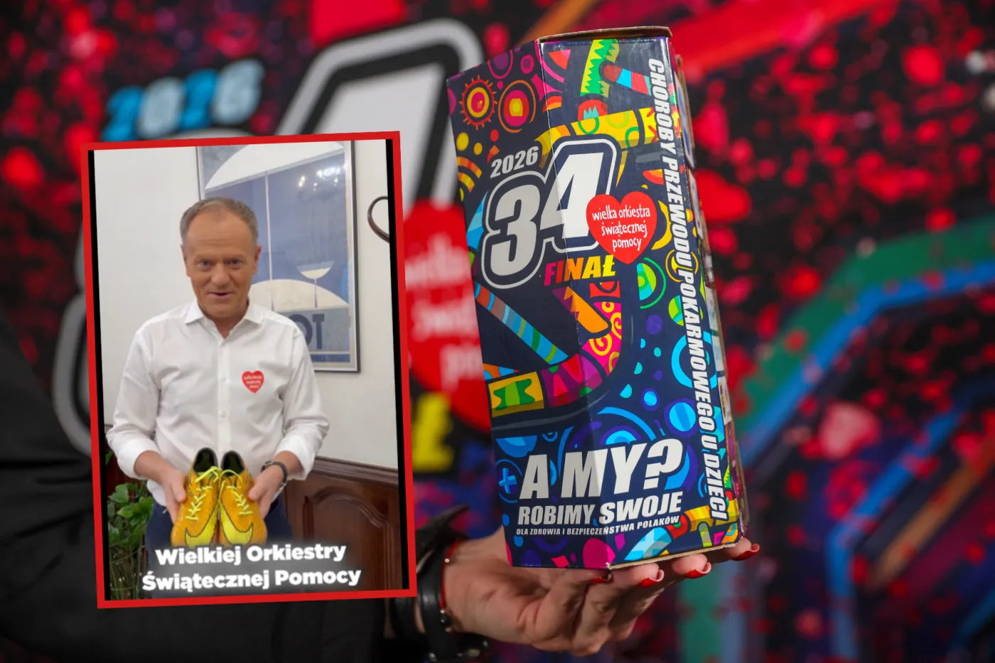 Politycy grają z WOŚP. Spotkanie z Tuskiem, obiad w Sejmie i karaoke w Pałacu