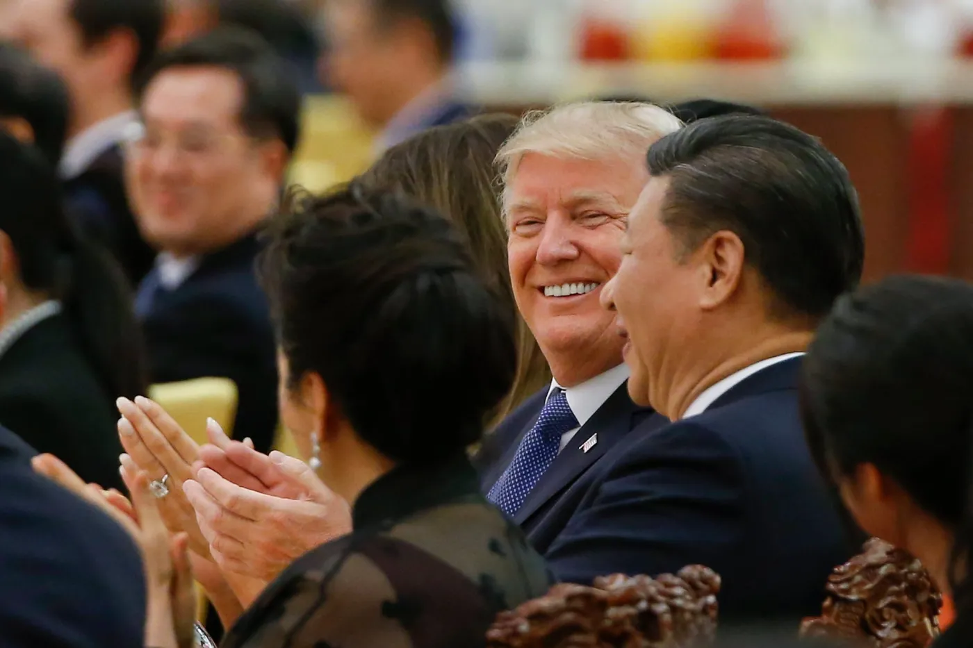 Donald Trump i Xi Jinping w 2017 roku