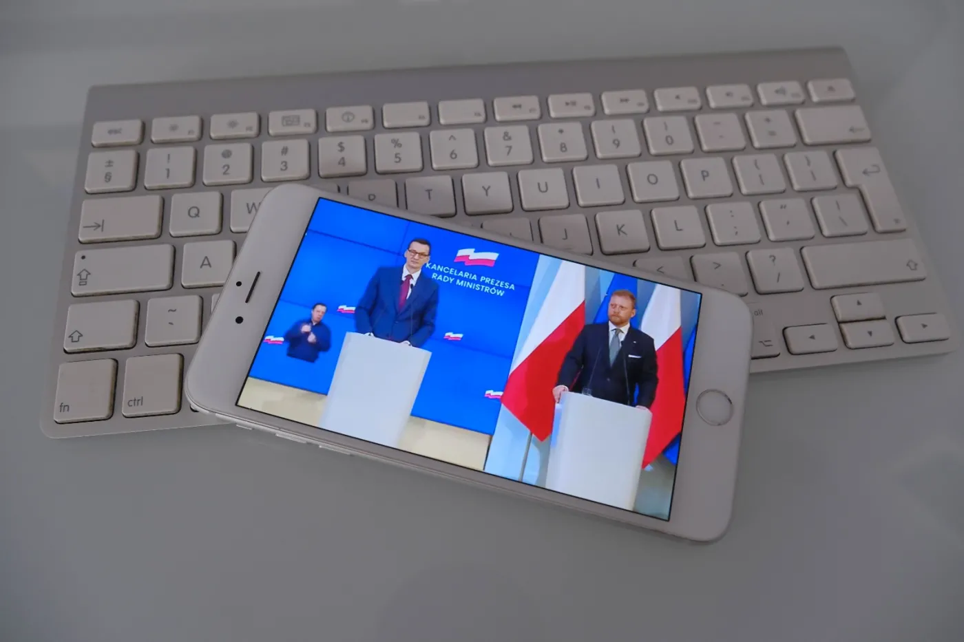 Łukasz Szumowski i Mateusz Morawiecki