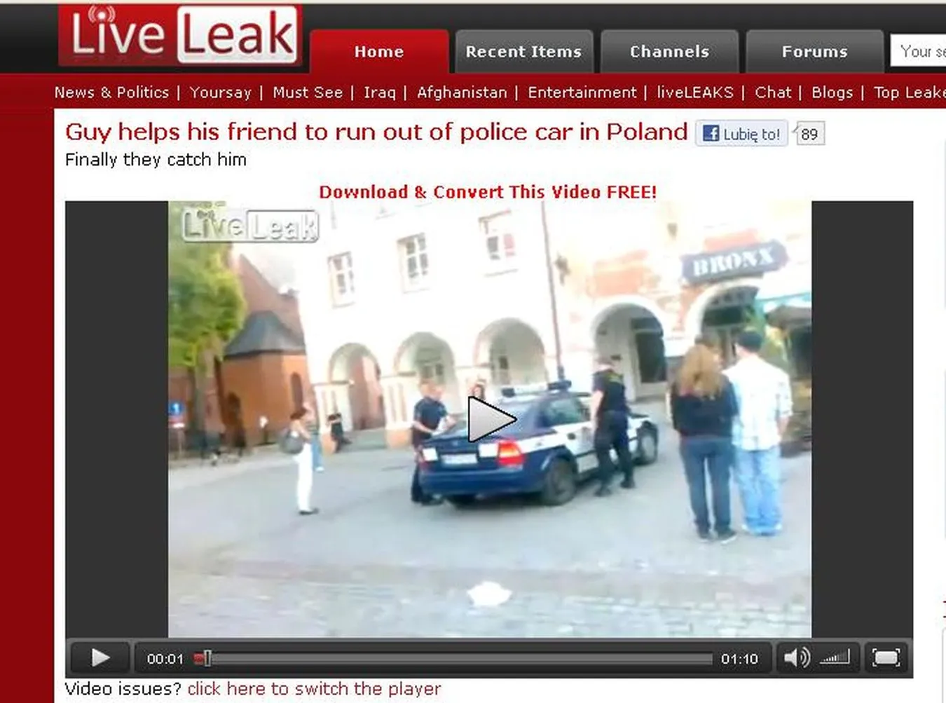 Wielka ucieczka z policyjnego radiowozu. W Polsce!