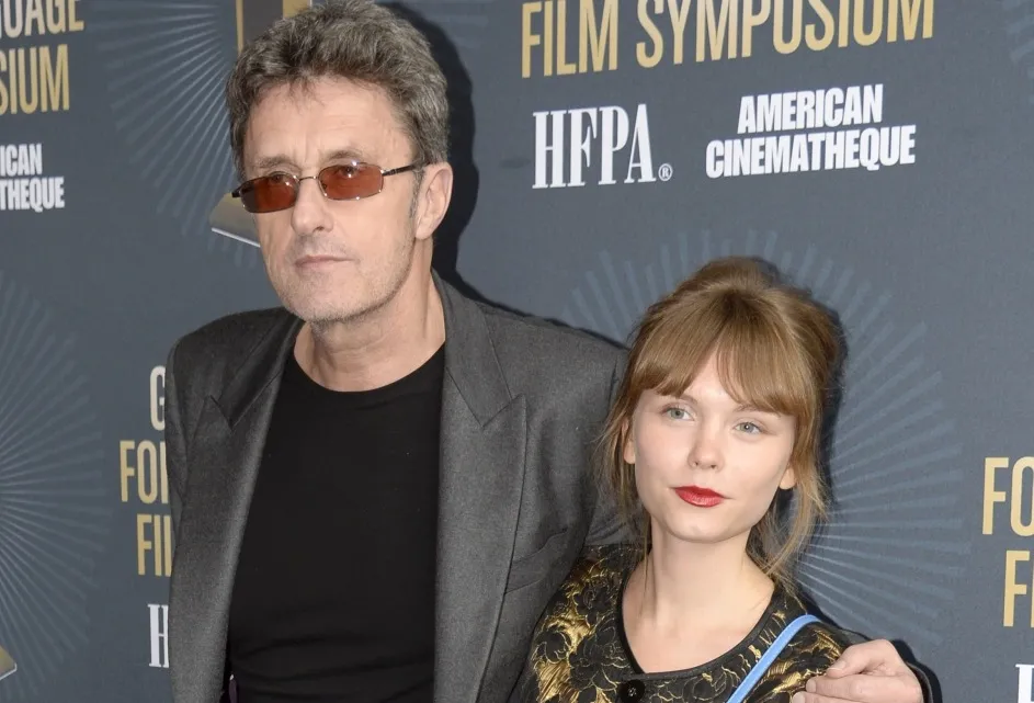 Agata Trzebuchowska i Paweł Pawlikowski na spotkaniu nominowanych do Złotych Globów