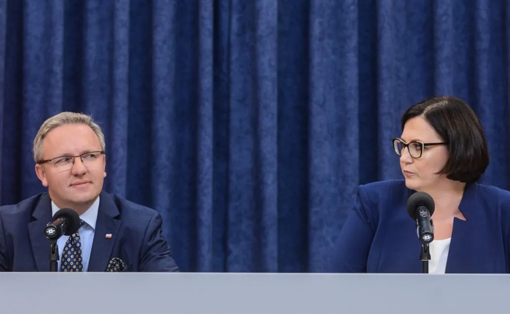 Szefowa Kancelarii Prezydenta Małgorzata Sadurska i sekretarz stanu w KPRP Krzysztof Szczerski 