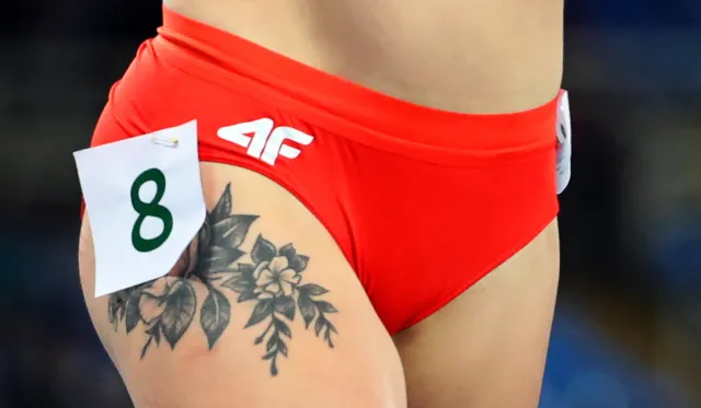 Ewa Swoboda w eliminacjach zaprezentowała dobrą formę i... swoje tatuaże