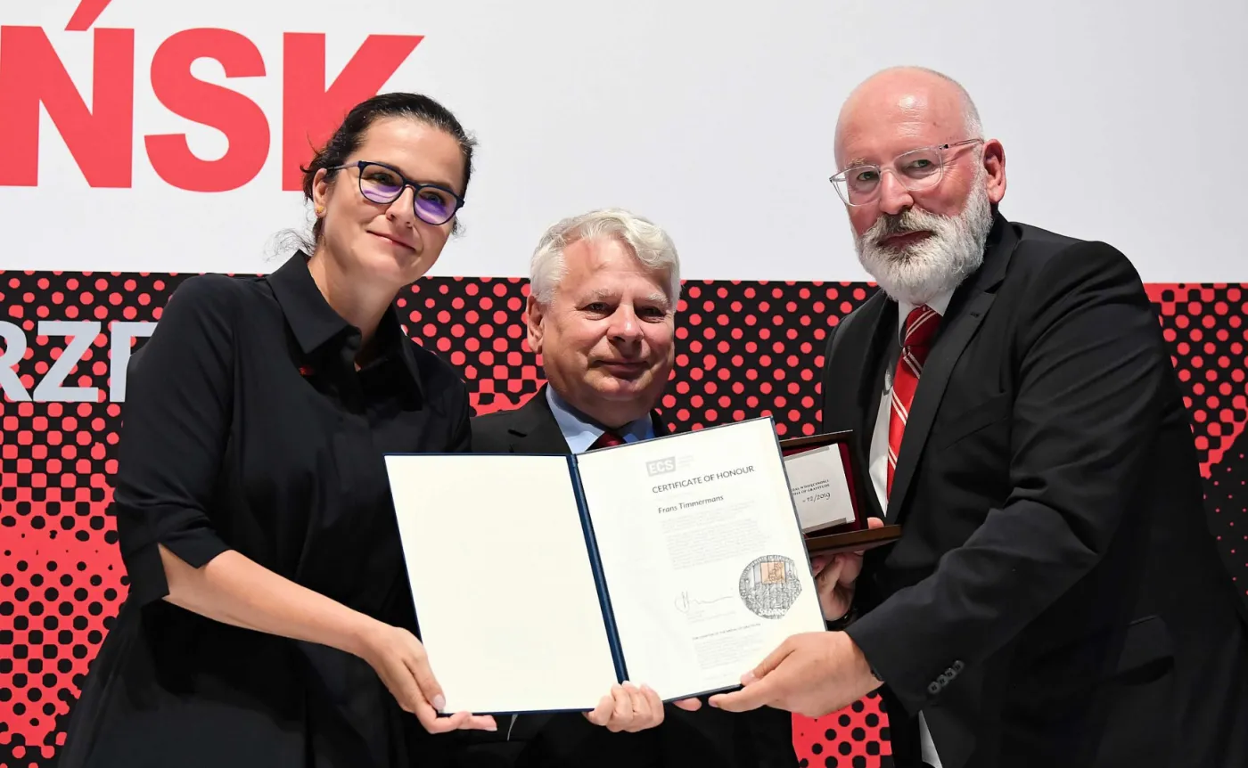 Frans Timmermans, Aleksandra Dulkiewicz, Bogdan Borusewicz