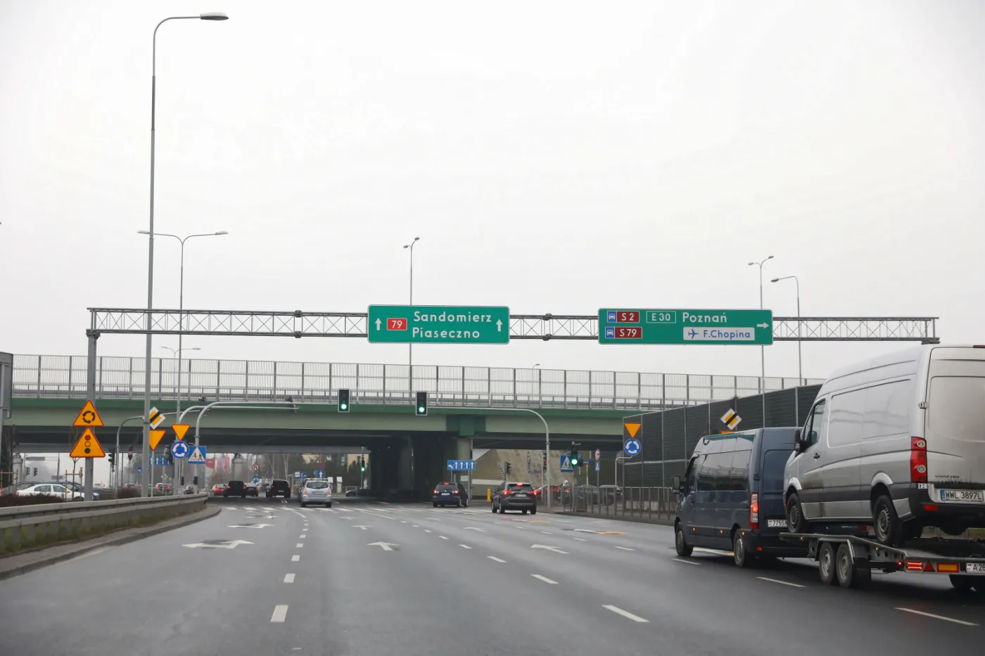 Zjazd z Południowej Obwodnicy Warszawy 