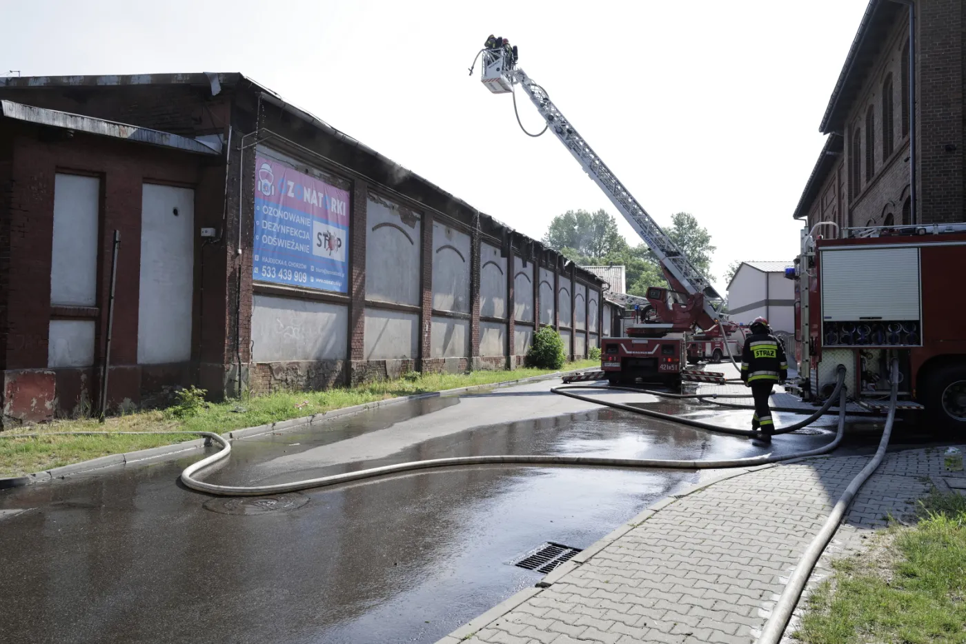 Mężczyzna znaleziony na pogorzelisku w Chorzowie miał ranę postrzałową