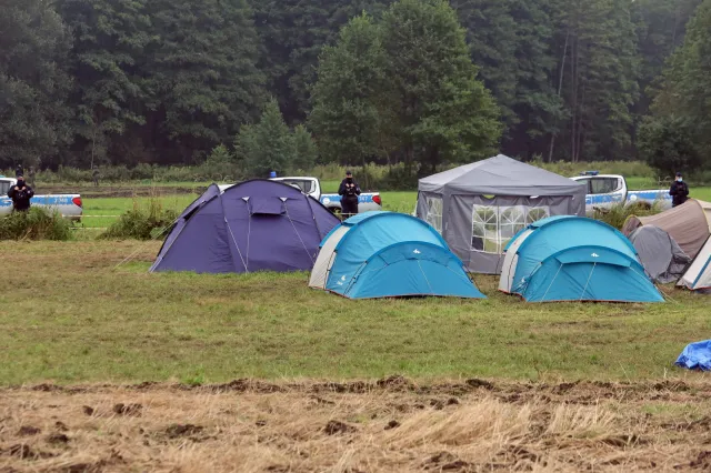 Wyludniło się miasteczko namiotowe wolontariuszy w Usnarzu Górnym
