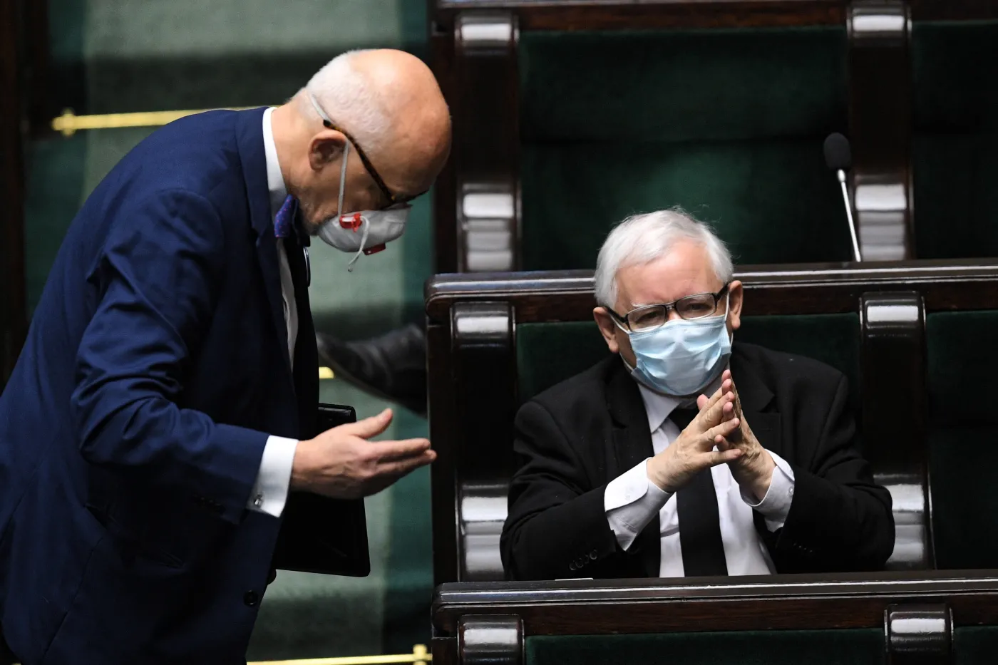 Janusz Korwin-Mikke i Jarosław Kaczyński