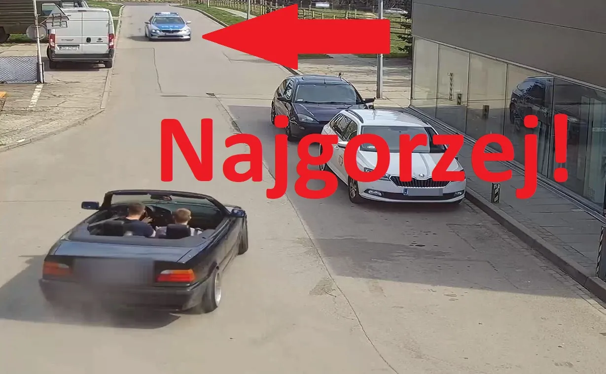 Kierowca BMW driftował na stacji paliw. Srogi mandat, policja nie miała litości