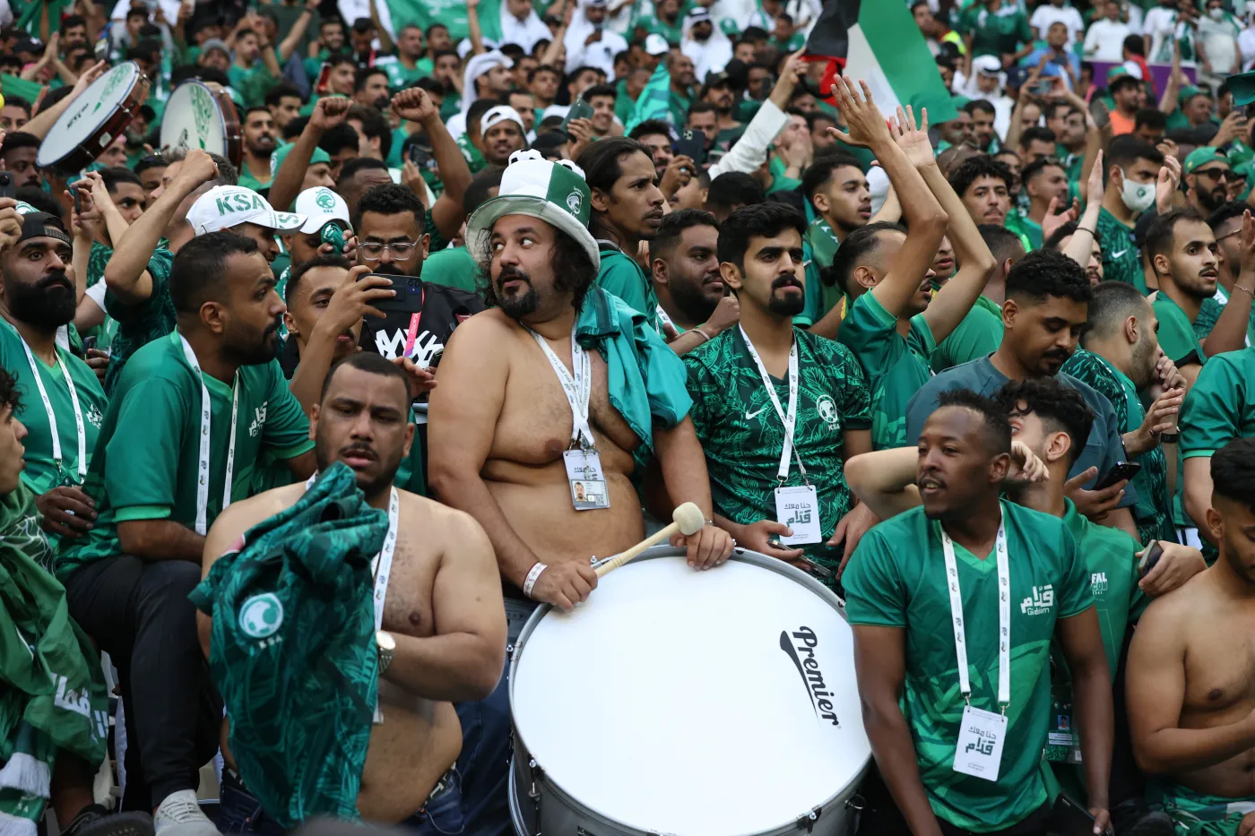 Kibice reprezentacji Arabii Saudyjskiej