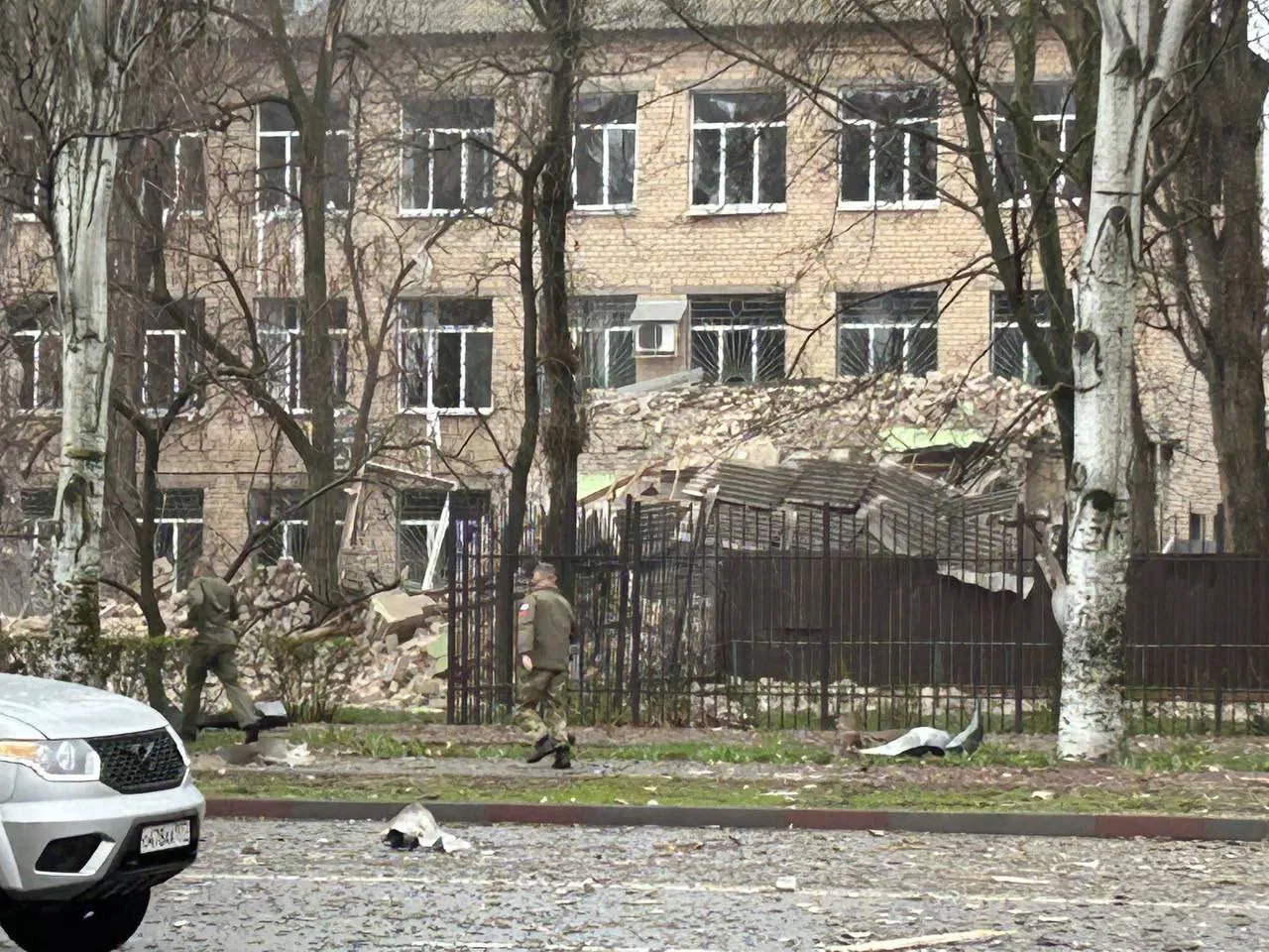 Melitopol po porannych eksplozjach. Zdjęcie opublikował mer miasta Ivan Fedorov