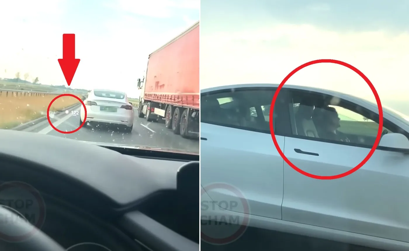 Kobieta za kierownicą Tesli jednak nie spała? Są dość solidne dowody [FILM]