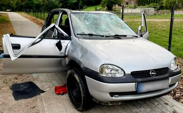 Opel-zombi siał postrach w Świebodzinie. Policja osłupiała na ten widok