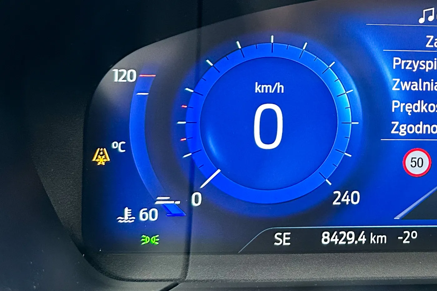 Temperatura silnika, wskaźnik temperatury